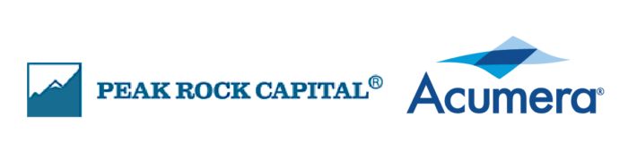 Acumera and Peak Rock Capital Logos